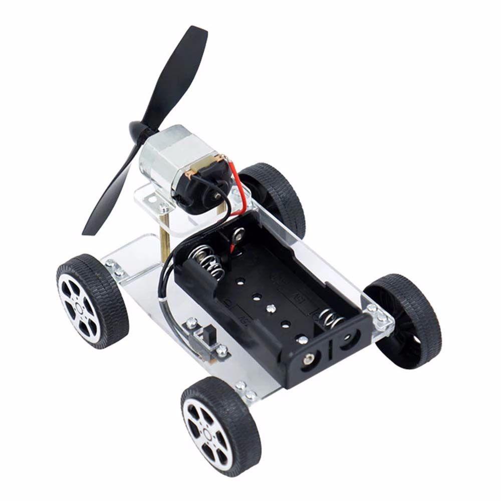 plástico Ocamo DIY Mini Motor Coche eléctrico Kits de Juguete Interesante Física Circuitos eléctricos Circuito Puzzle Juguete Interesante Un 