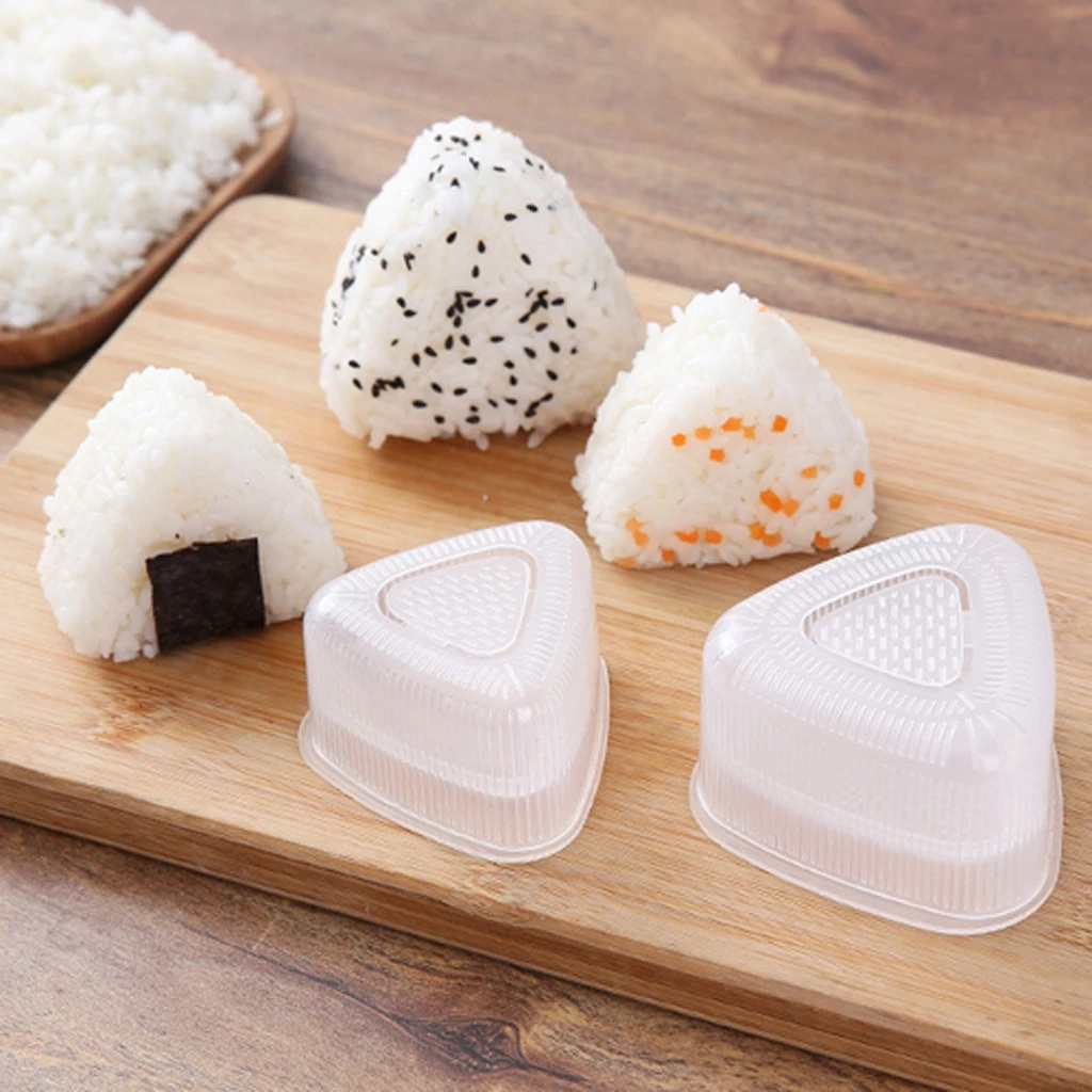 prensas Cajas de Bento Molde de Onigiri Maker Rice Ball Lunch Box Finebo Herramientas de Bricolaje Molde para arroz Herramientas prácticas de cocción para Mujeres Hombres y niños 