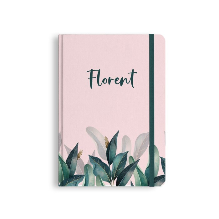 Cuaderno básico Floral libro - cuaderno personalizado - planificador - diario - punteado