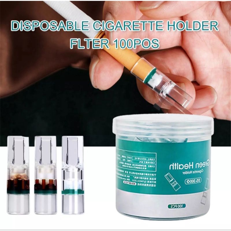 100 filtros de pipa de fumar / filtro de Tar Nicotin pipa / filtro de cigarrillos