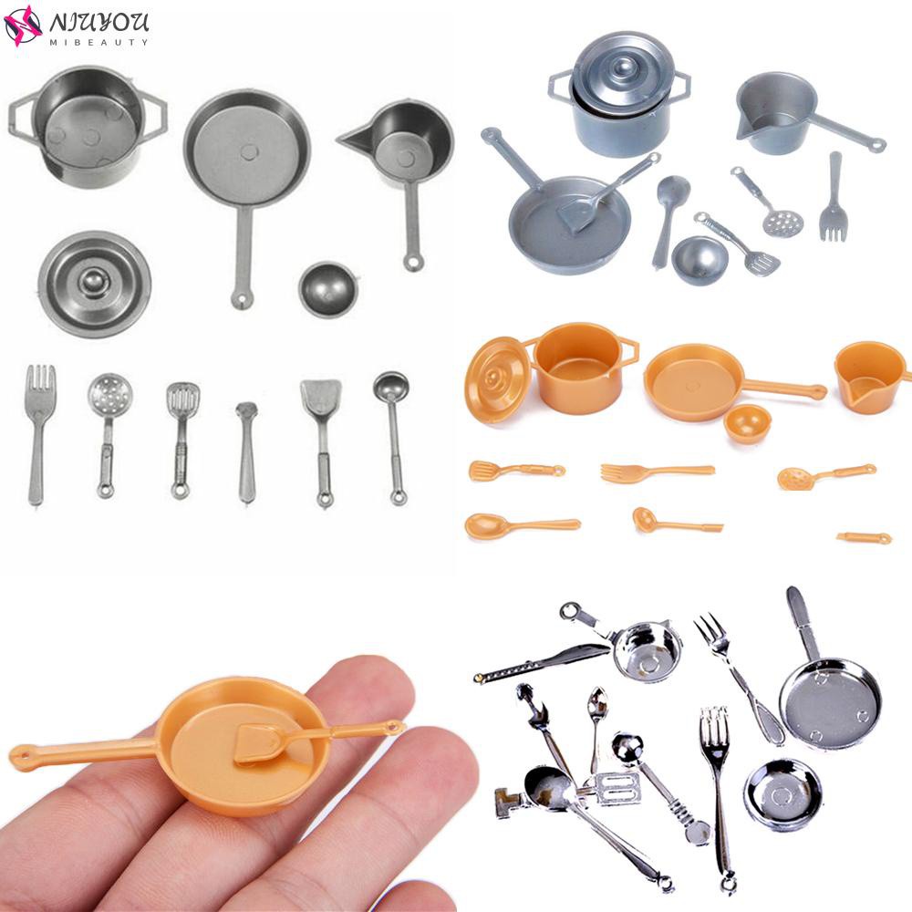 miniatura utensilios de cocina set Pretend 1/12 casa de muñecas cocina utensilios de cocina