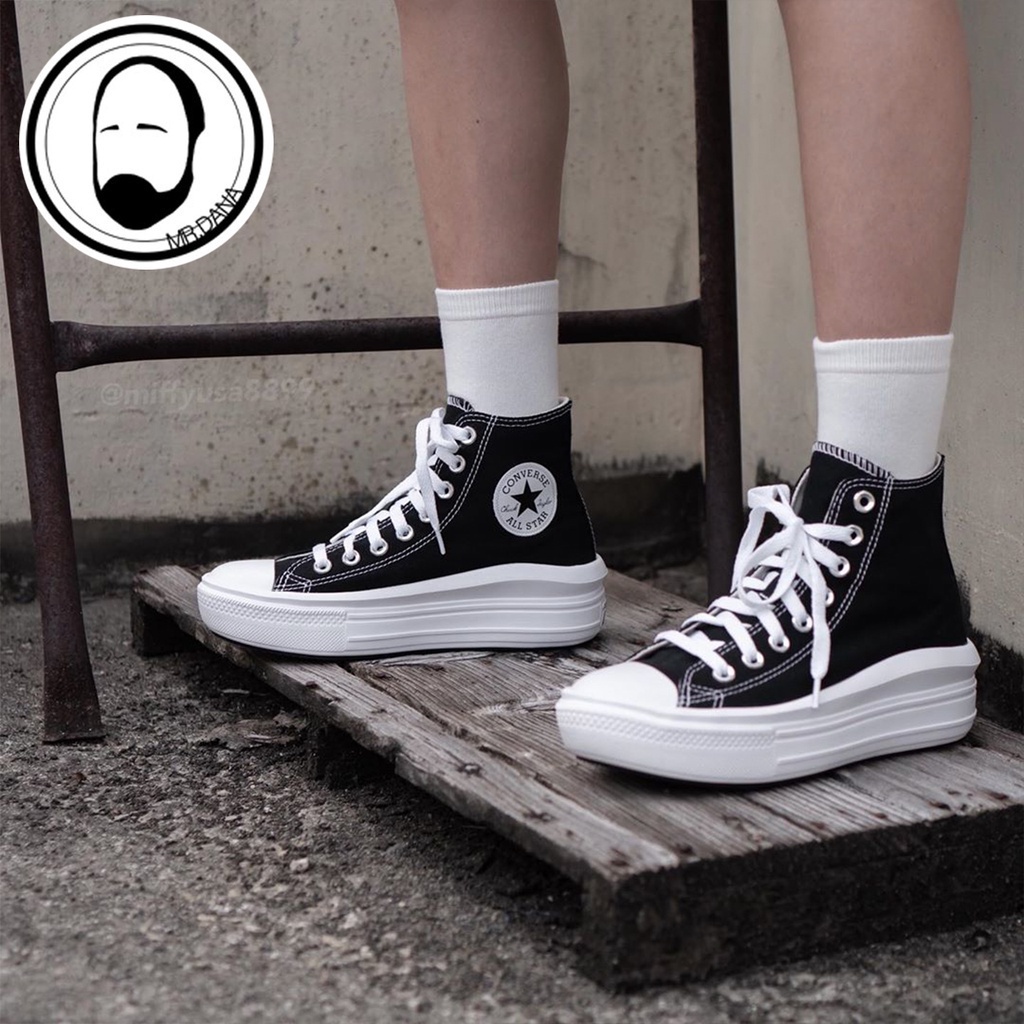 Nuevo Converse All Star Move-Zapatos Para Con Suela Gruesa , Super Ligeros , Suaves , Elevados Casuales , De Lona | Shopee México