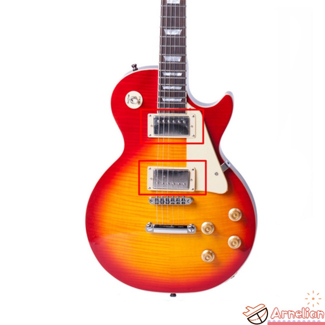 Funda De Metal De Calidad Oro 50mm Humbucker Pickup Para Guitarra Gibson Epiphone 