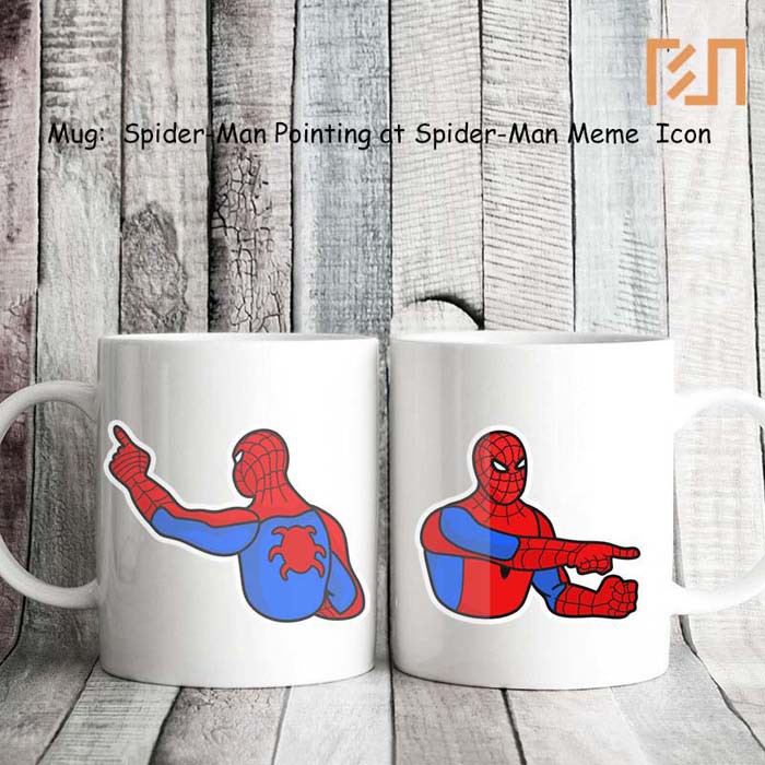 Spider-Man señalando a Spider-Man Meme icon taza | Shopee México