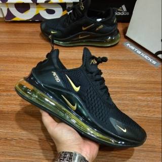 Abundancia transacción Parecer Nike Air Max 720 Negro Oro Zapatos De Hombre . | Shopee México