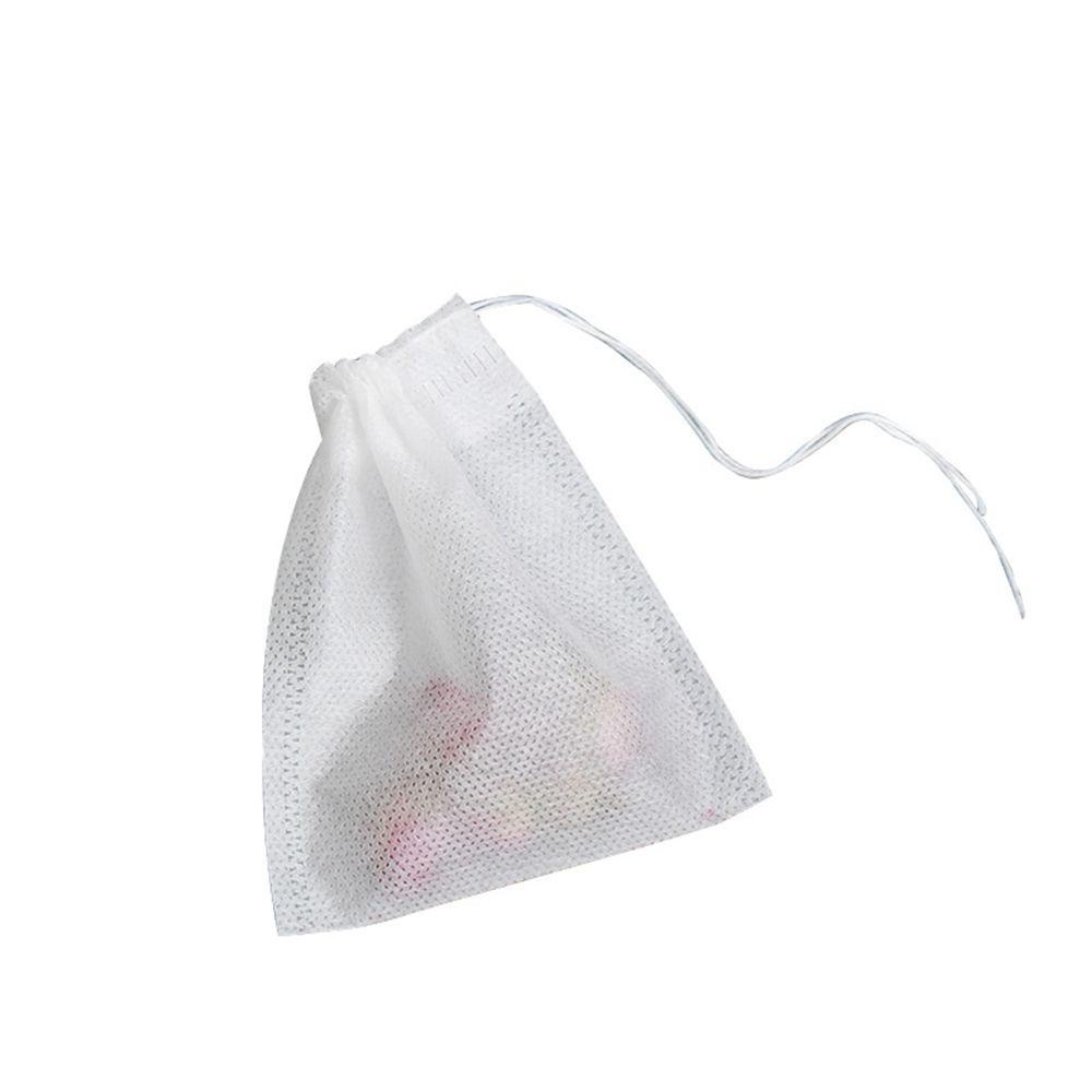 100 Piezas Bolsa de filtro de té/Bolsa de té desechable/Ontiene biodegradable y cordón adecuada para té y especias a granel 
