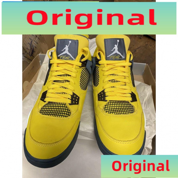 tenis jordan retro 4 amarillos