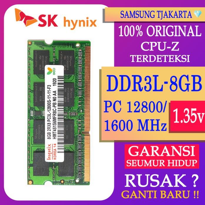 ¡listos! Ram Hynix Ddr3L 8Gb 1600Mhz 12800 Ori Ram portátil Ddr3 Ram Nb Ddr3
