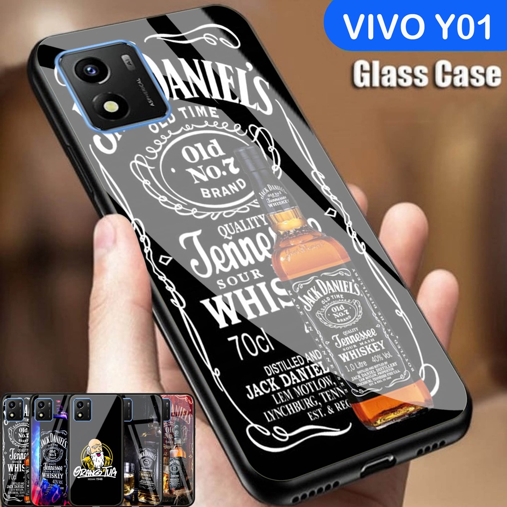 Softcase Glass Vivo Y01- carcasa Vivo Y01 - funda para teléfono móvil Vivo Y01 - funda blanda Vivo Y01 ^^h08