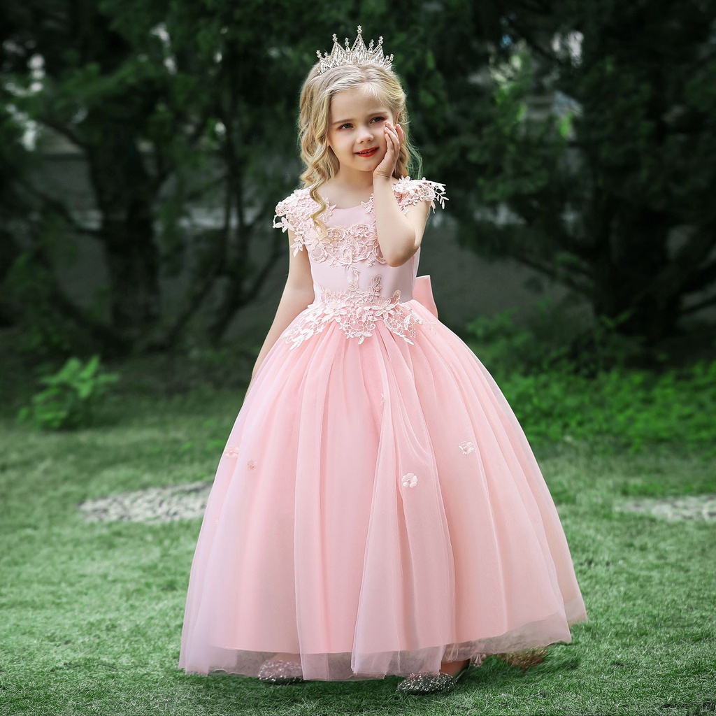 Vestido Formal De Boda Para Niñas, Vestidos Largos Elegantes Graduación Para Niñas, De Princesa Para Desfile De Fiesta, Vestidos Sin | laracroftcosplay.com