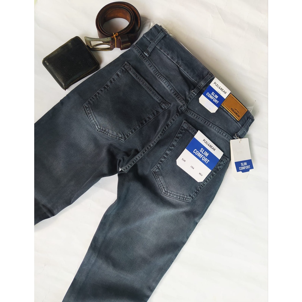 Pull Bear Skinny jeans para hombre / jeans Streacht / jeans de Material / jeans grises | México