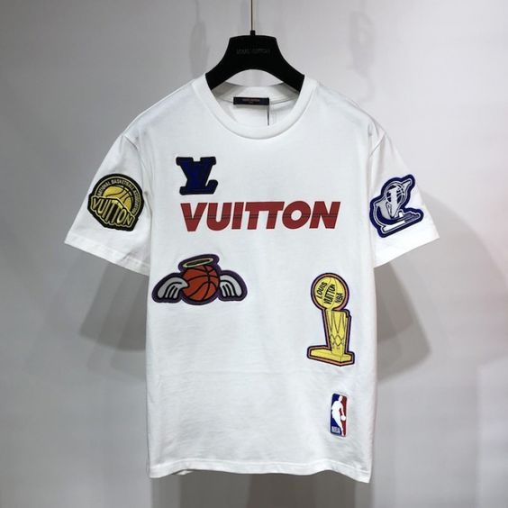 Etiqueta +] LV LouisVuitton Station Nueva Camiseta De Tela De Pato