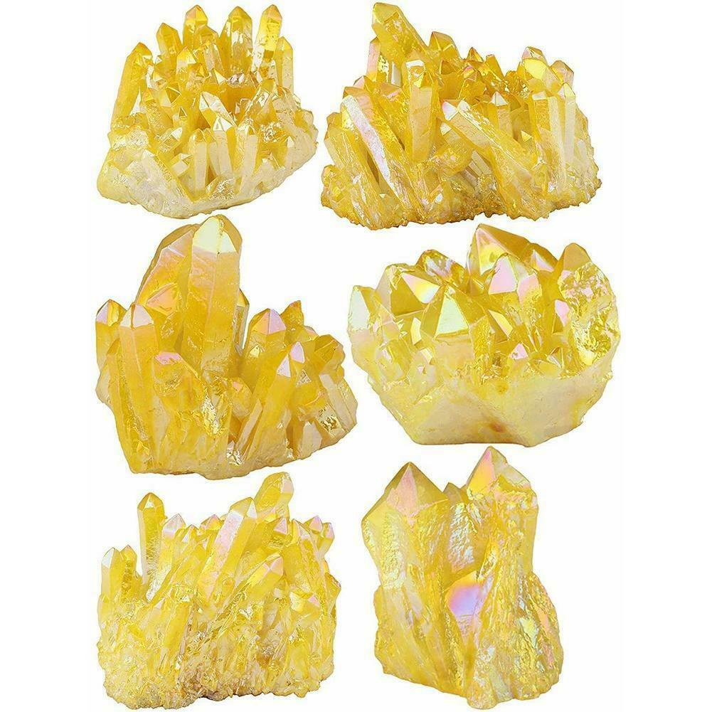 100g Natural Citrine Amethyst Crystal Yellow Quartz Gem Stone Cluster Decoration Healing V2z6 Shopee Mexico