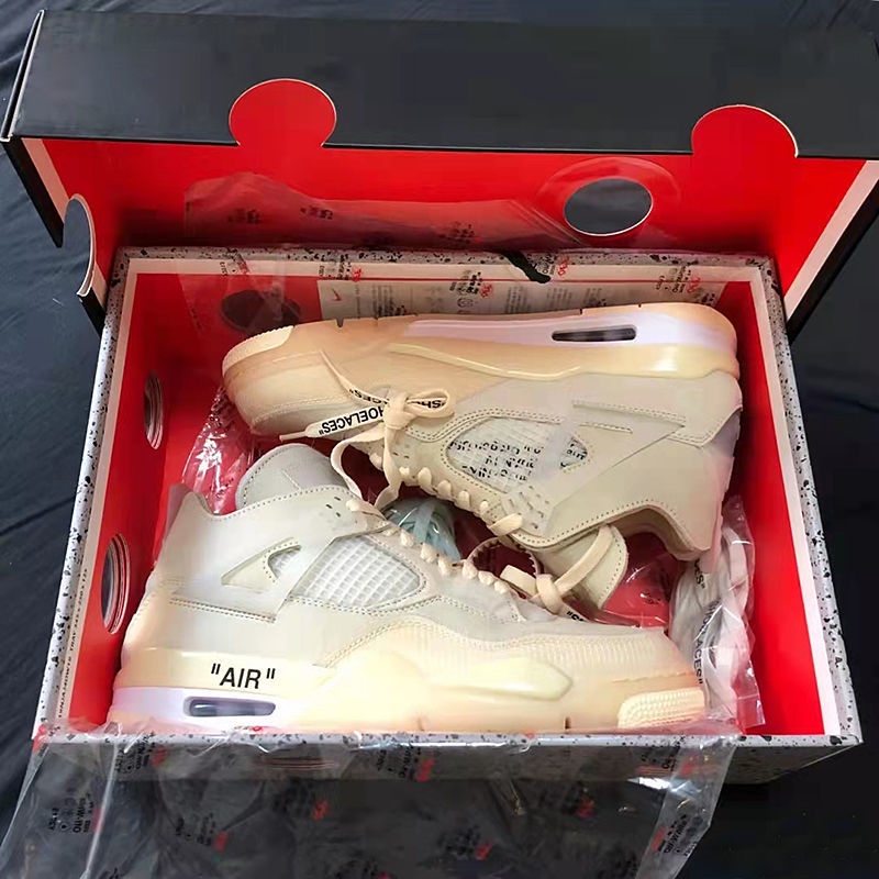 jordan 4 off white caja