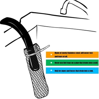 50 trampas para pelusas de acero inoxidable para lavadora, trampas de