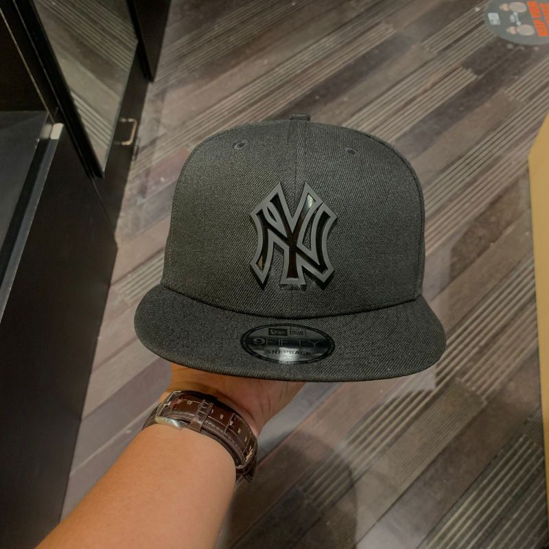 New Era Metal Stack NY Yankees gorra - negro