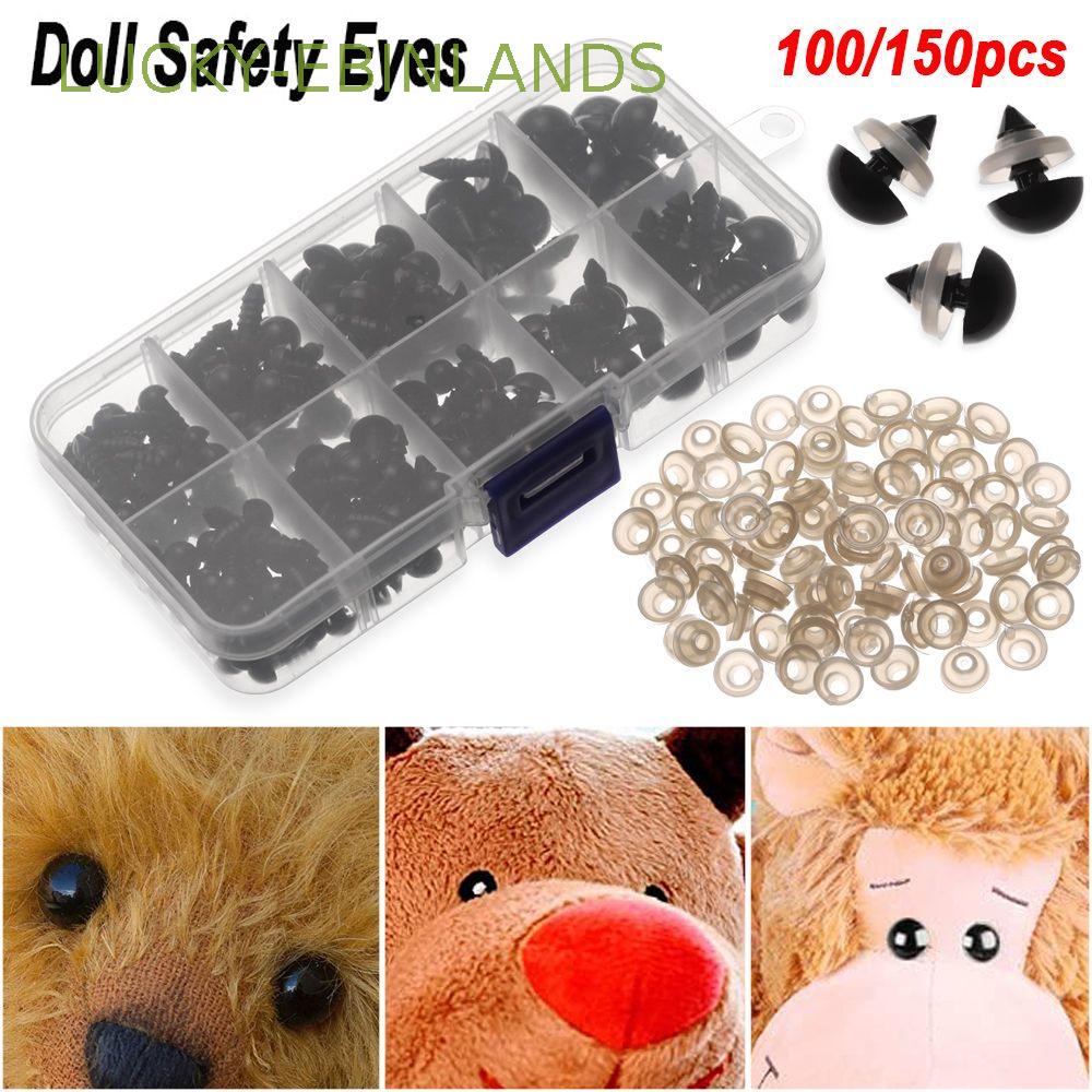 100 Pcs 6-12 Mm Ojos De Seguridad De Plástico,Fabricación De Muñecas De Oj  E4C4 