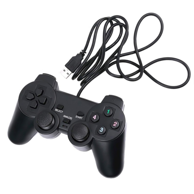 1 2 Pcs Usb Wired Game Controller For Pc Raspberry Pi Gamepad Remote Dual Vibration Joystick Gamepad Steam Roblox Retropie Shopee Mexico - how to use controller on roblox