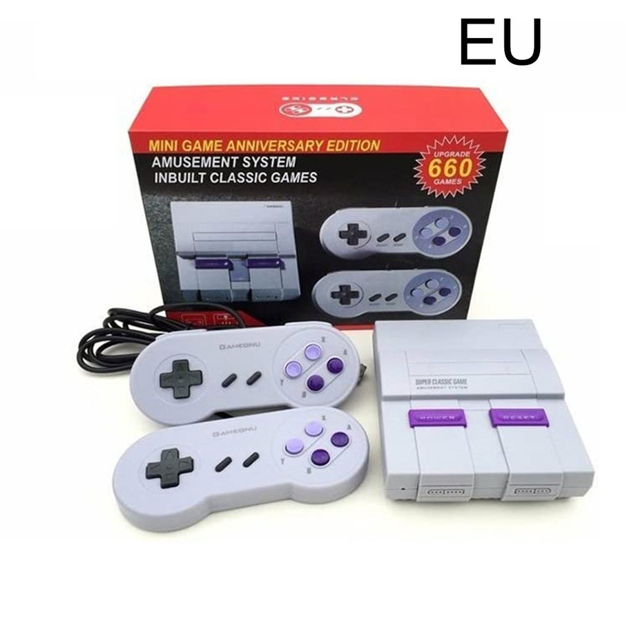 Consolas De Juegos De Tv Snes Nes Super Classic Videojuegos De 16 Bits  Consola Clásicos Incorporadas De 660 | Shopee México