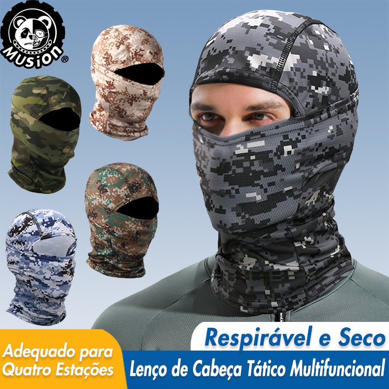 Musion-Máscara Facial Pasamontañas Bandana Impreso Militar Casco Para Entrenamiento Táctico Ciclismo Esquí Caza Shopee México