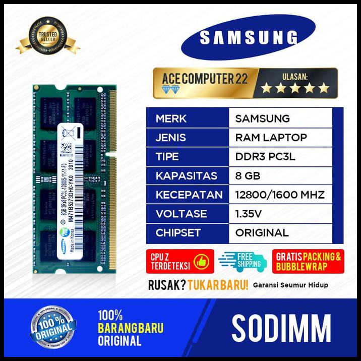 Ram Samsung Sodimm Pc3L/Ddr3L Ddr3 8Gb Pc 12800