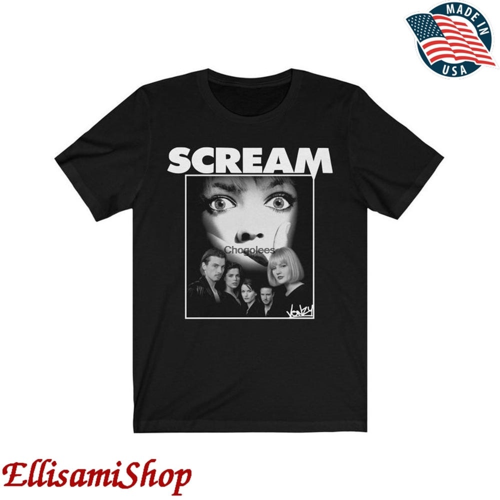 Camiseta Scream Cuello V Blanca 
