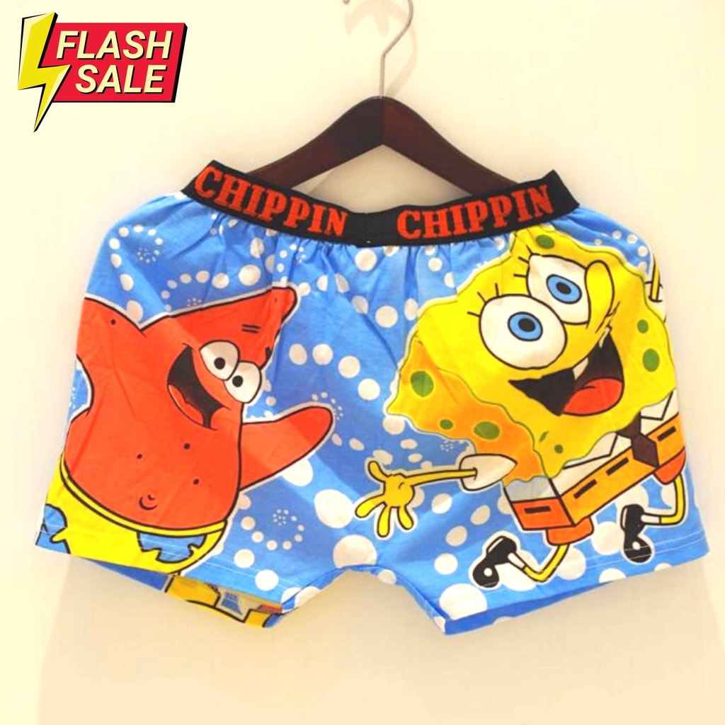 Pantalones cortos bóxer de imagen de personaje de algodón peinado - motivo  de dibujos animados adecuado para hombres y mujeres | Shopee México