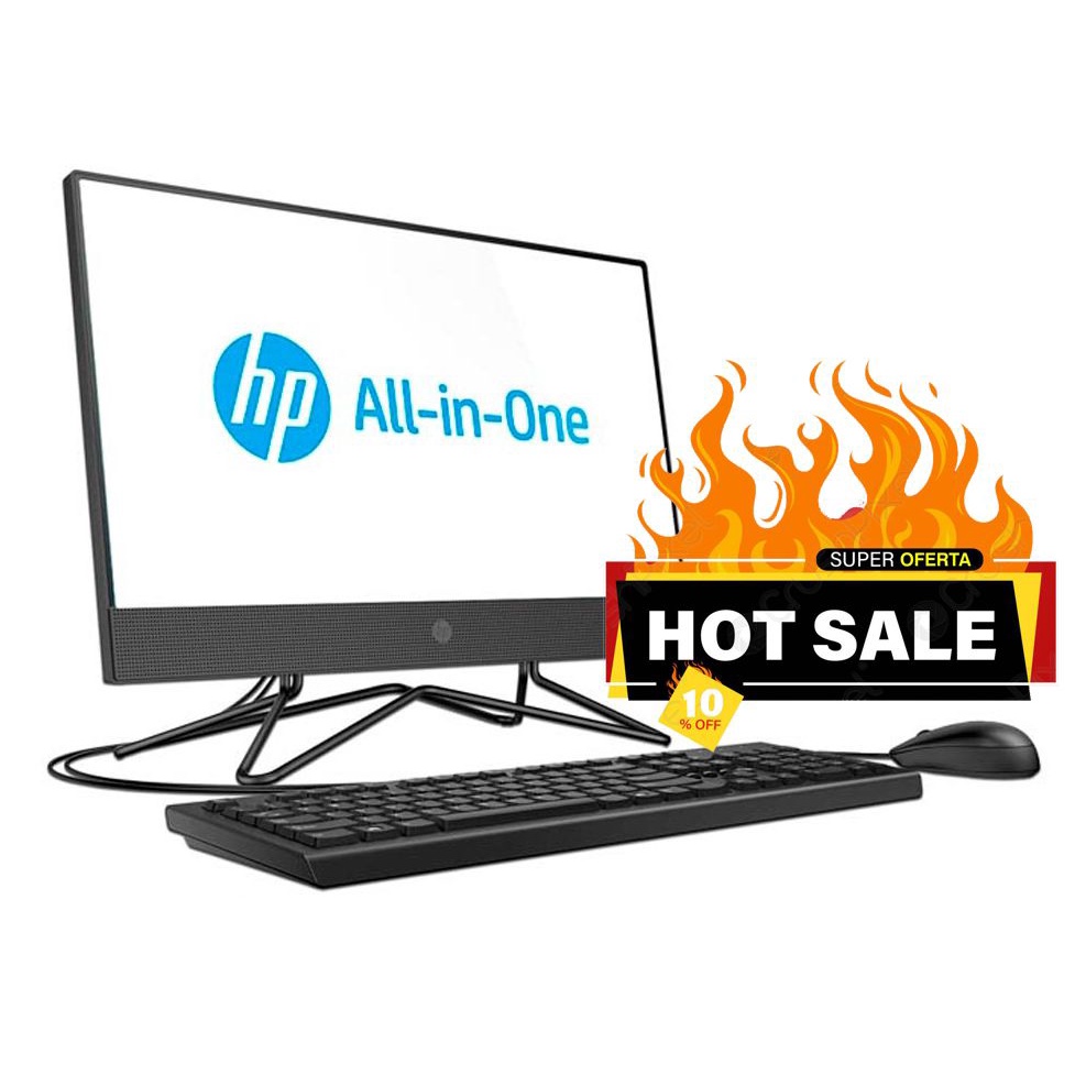 Computadora Hp All In One 200 G4 Pentium J5040 RAM 8GB SSD 480GB