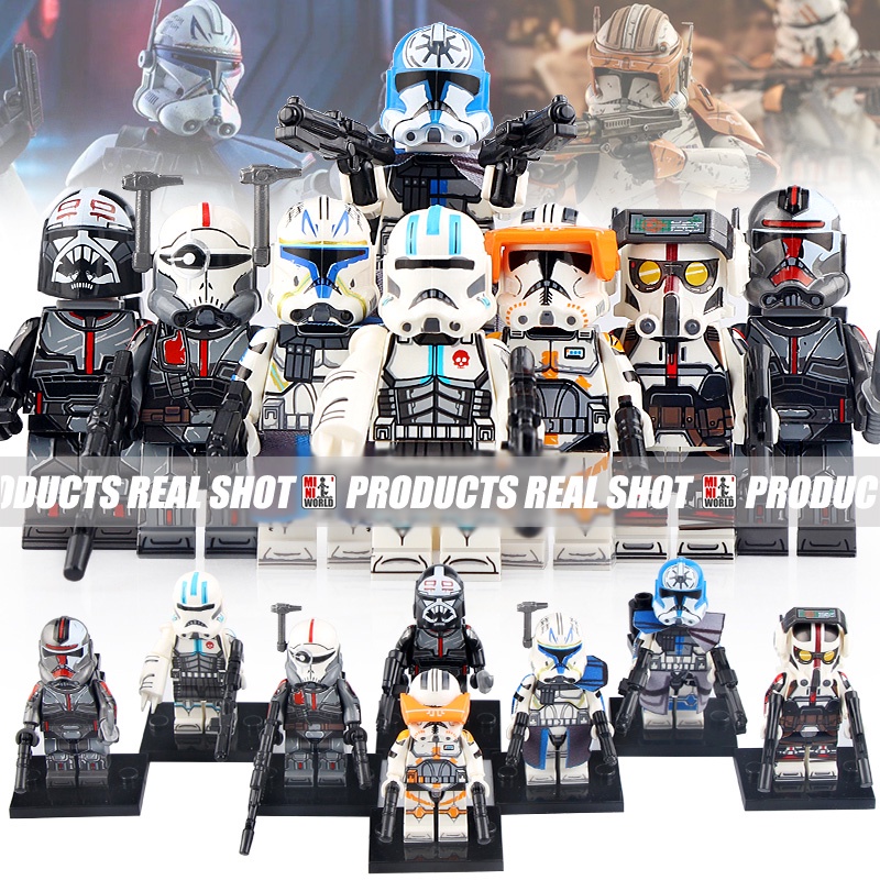 Star Wars Cody Rex Jesse Clone Troopers minifiguras fit lego regalo colecciones 
