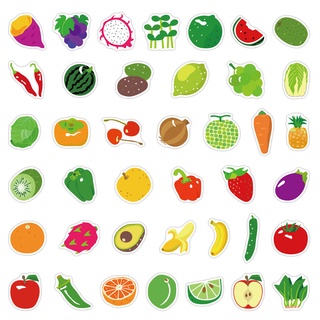 40 Hojas De Dibujos Animados Pegatinas De Frutas Verduras Alimentos Bebidas  Sellado Taza De Café Caja Para Llevar Decorativas No Repetidas | Shopee  México