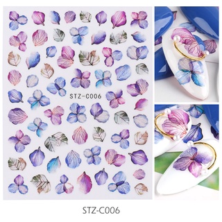 Pegatinas de uñas de lavanda, calcomanías de uñas 3d, flores secas, hojas,  decoración de uñas | Shopee México