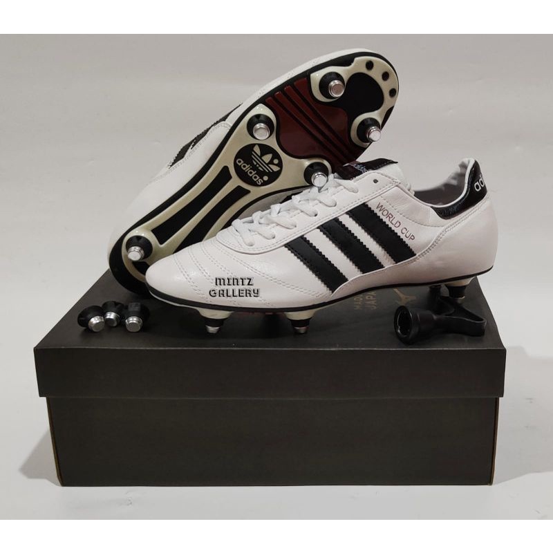 raspador Asistencia lanzador Adidas Copa mundial Copa mundial blanco Anticlog SG zapatos de fútbol |  Shopee México