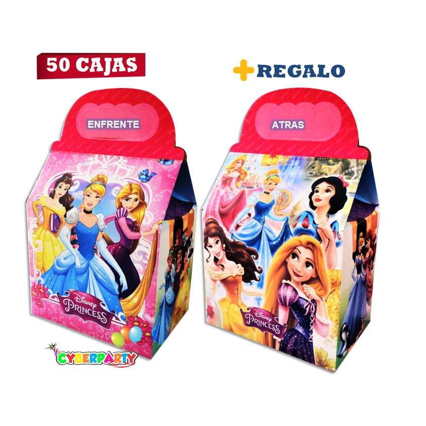 princesas 50 cajas dulceras articulos de fiesta bolo