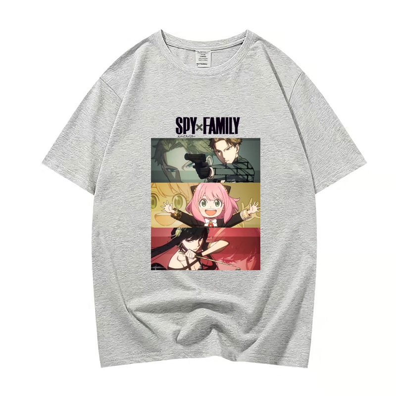 NMNMNM Camiseta Spy X Family para Mujer Camiseta De Cosplay De Anime Kawaii Camisetas Holgadas De Manga Corta De Verano 