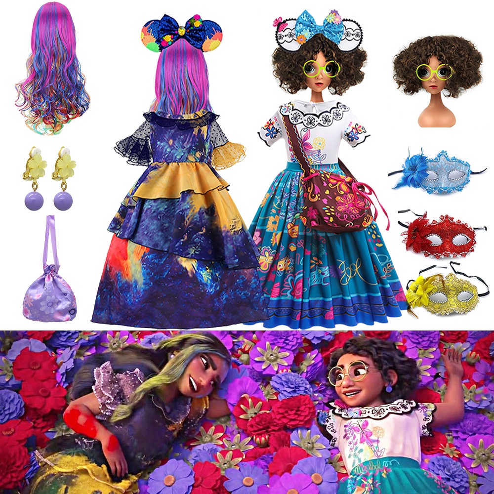 Vestidos De Princesa Isabela Para Niñas Encanto Mirabel Vampirina Niño  Cumpleaños Halloween Navidad Carnaval Fiesta | Shopee México