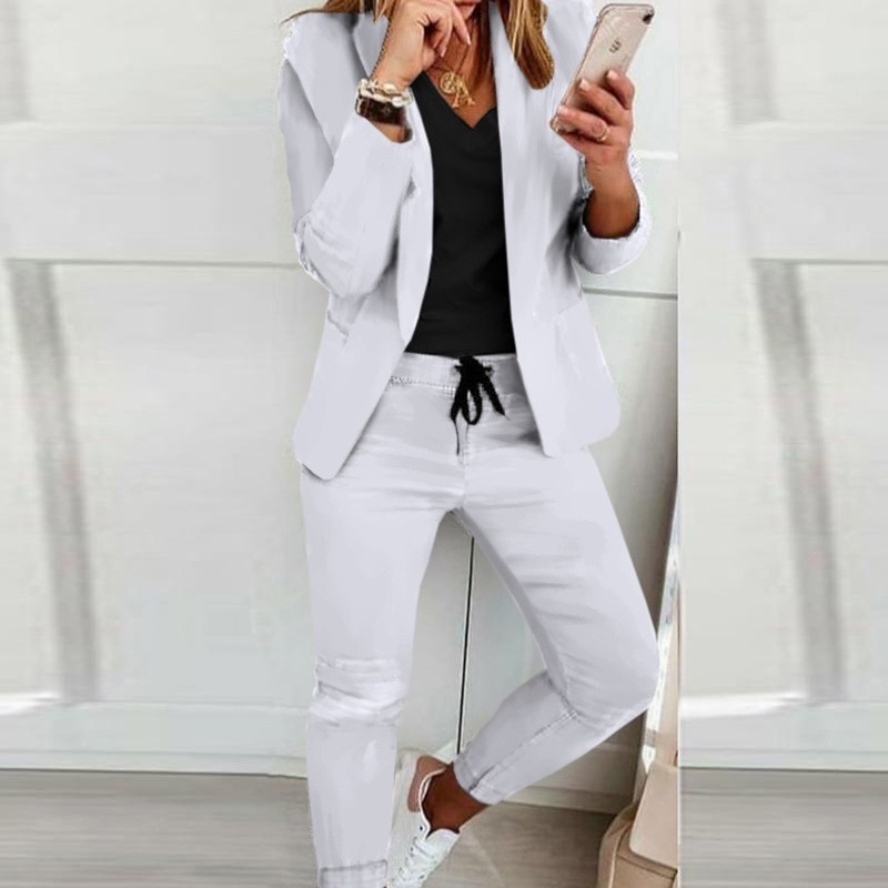 Women's new casual fashion suit suit two-piece professional suit | Shopee  México
