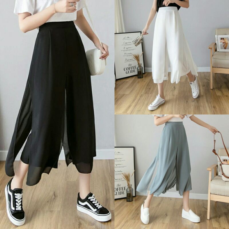 Pantalones coreanos | Culottes coreanos para mujer | elegantes de estilo coreano para mujer | Estilo coreano | Shopee México