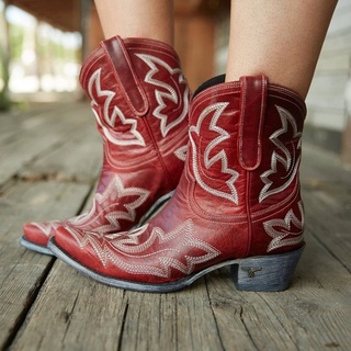 Zapatos Zapatos para niña Botas Botas Cowboy Masculinas Mid-Calf Fashion 