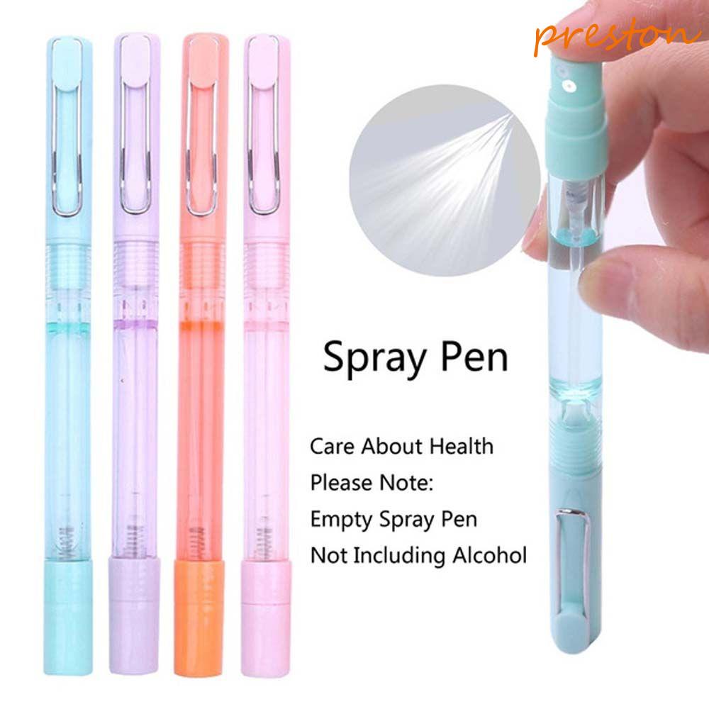Igienic Pen 5 bolígrafos de bola con recipiente para desinfectantes de manos Bolígrafo de spray 