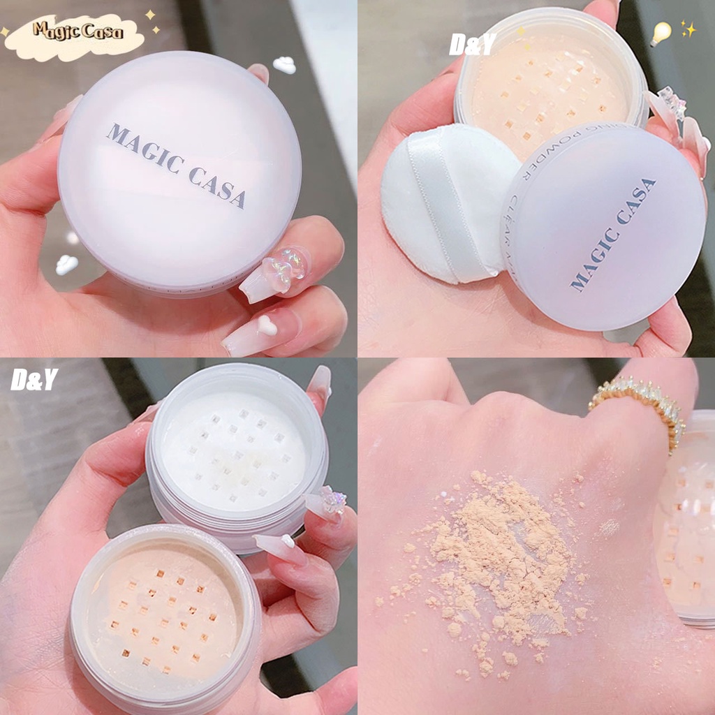 MAGIC CASA Mate Control De Aceite De Larga Duración Polvo Suelto Natura  Terciopelo Impermeable Maquillaje Facial Cosmética Belleza | Shopee México