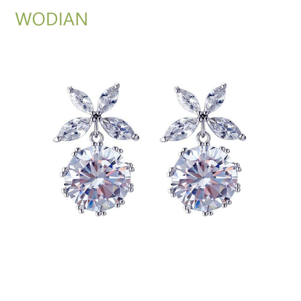 Pendientes Colgantes De Circonio Multicolores Y Brillantes 