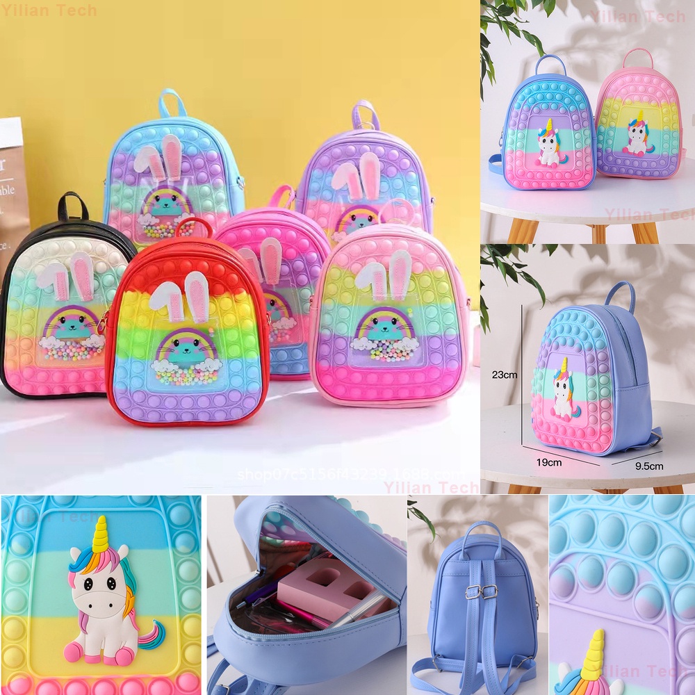 Pop Mochila De Hombro It Fidget Juguete Crossbody La Escuela Bolsa De Empuje Burbuja Niños Pequeños | Shopee México