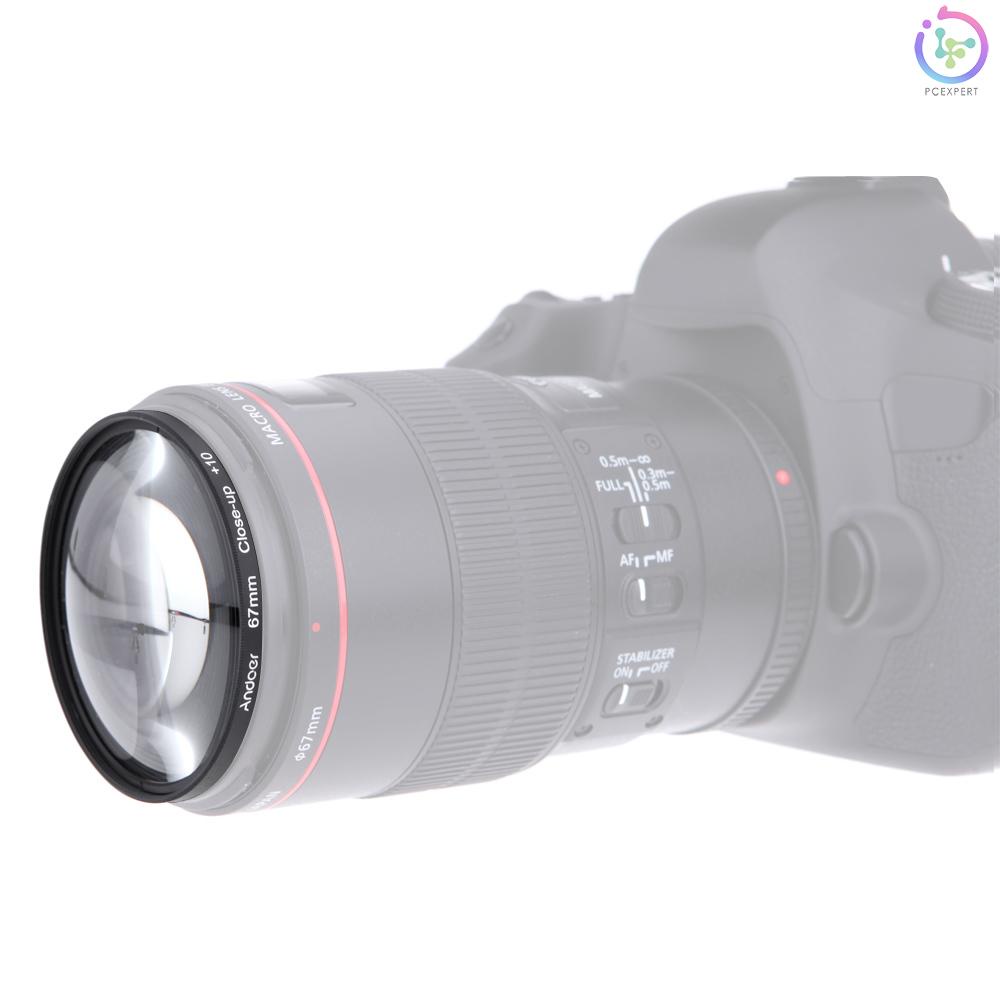 2 Andoer® 52mm Kit de Filtros de Lente Macro De Cerca Close-Up 10 con Bolsa para Nikon D7200 D5200 D3200 D3100 Canon Sony Pentax DSLRs 4 1 