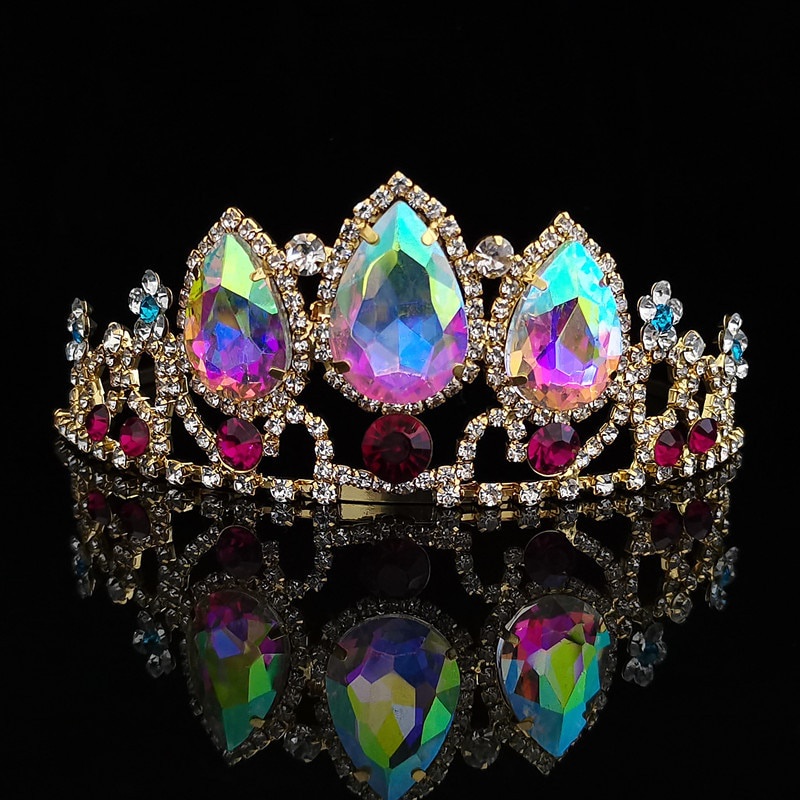 Corona Principessa Rapunzel Con Cristalli - Tiara Elegante Per Feste, Matrimoni E Cosplay