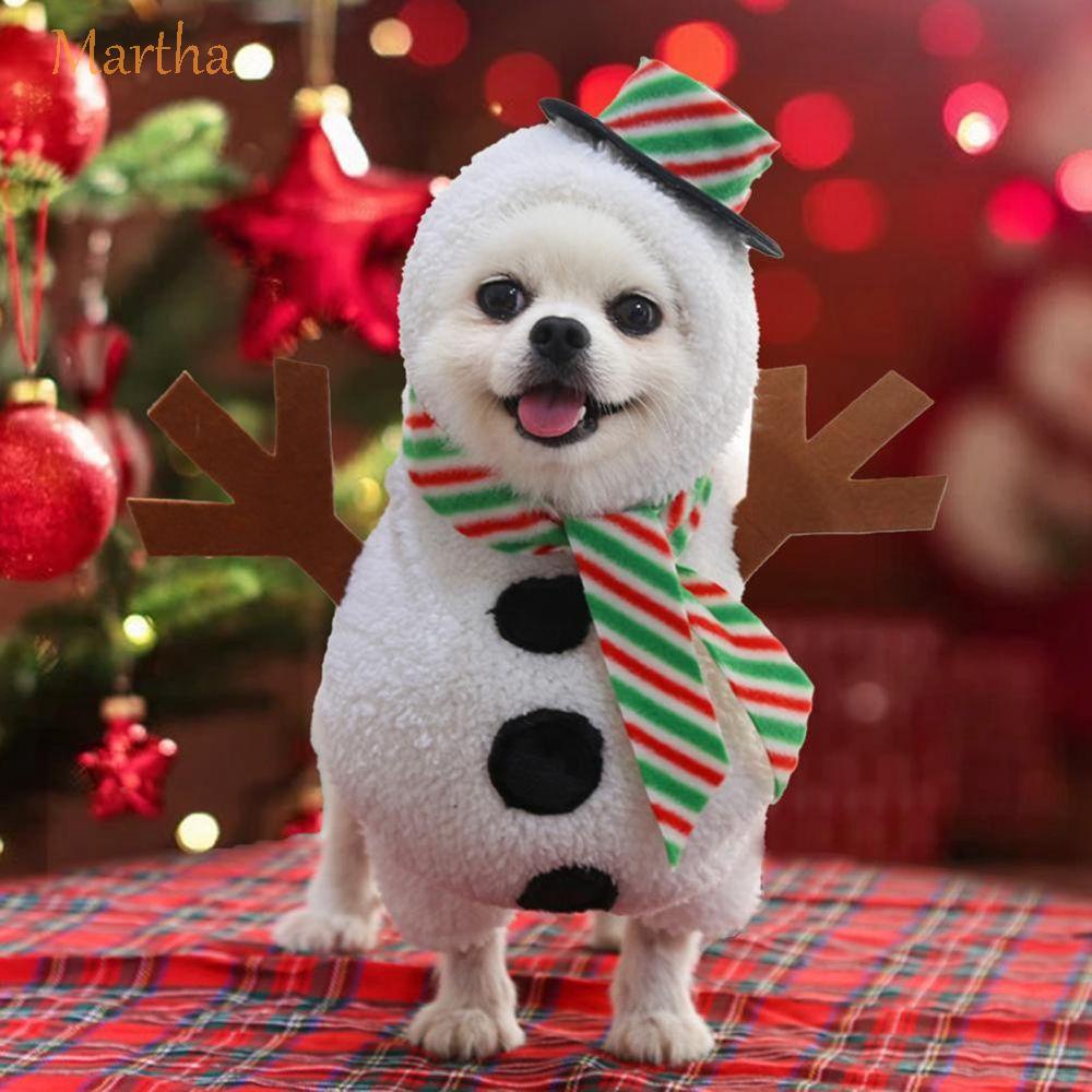 Smoro Rojo Lindo Mascota Cachorro Gato Perro cálido Jersey suéter Prendas de Punto Abrigo Ropa Ropa pequeño Perro Cachorro suéter Navidad Reno Traje 