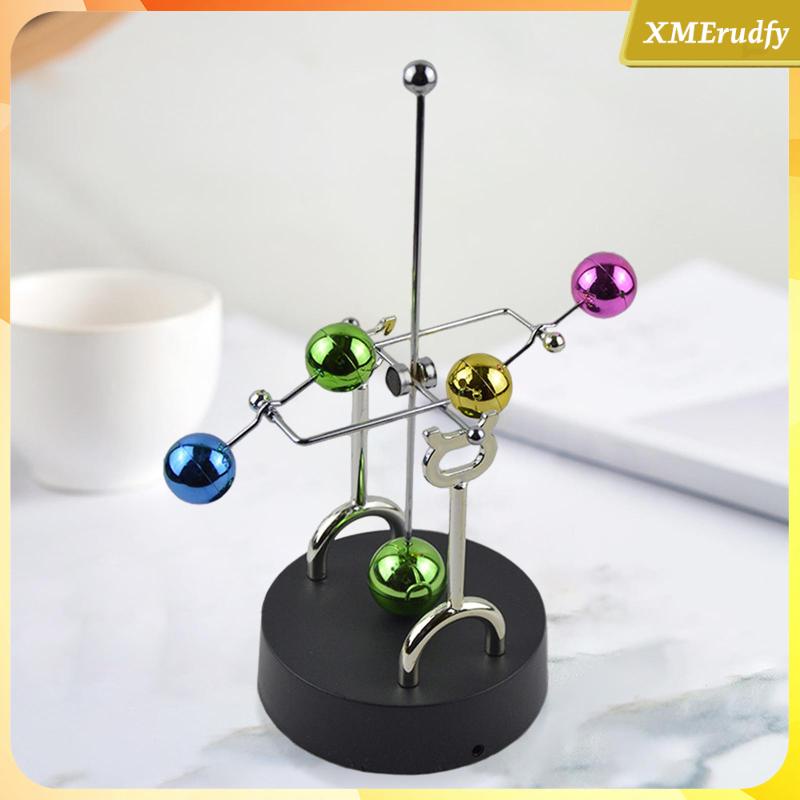forma de globo giratorio Gadget movimiento perpetuo escritorio decoración de oficina física ciencia arte juguete Wifehelper Juguetes de escritorio de ciencia 