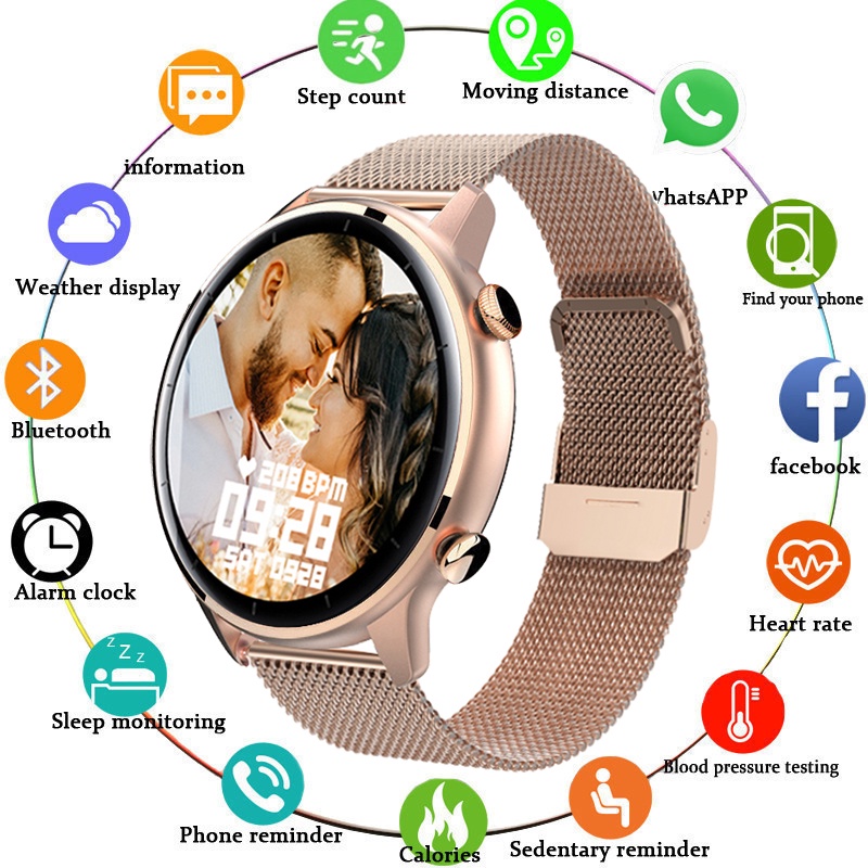 Nuevo Reloj Inteligente Con Hacer Llamadas Hombres Mujeres Smartwatch Arterial Deportes Fitness Tracke Para Android Samsung Apple | Shopee México