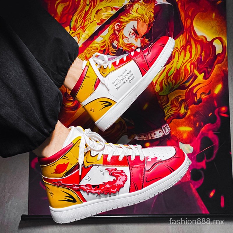 Stock Listo Tenis Para Hombre 2021 Demon Slayer Kimetsu No Yaiba Anime Regoku Kyourou Realme Aj Zapatos Para Estudiantes Shopee Mexico