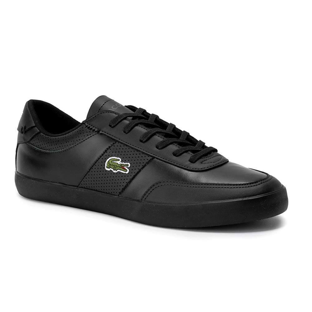 tenis negros lacoste