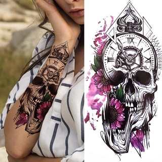 Tigre Negro Tribal Totem Tatuaje Temporal Para Hombres Mujeres Niños Falso  Lobo Panda León Muerte Calavera Pegatina Brazo Geométrico Tatos | Shopee  México